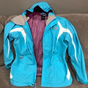 The North Face Girls Triclimate Jacket Sz M 10/12