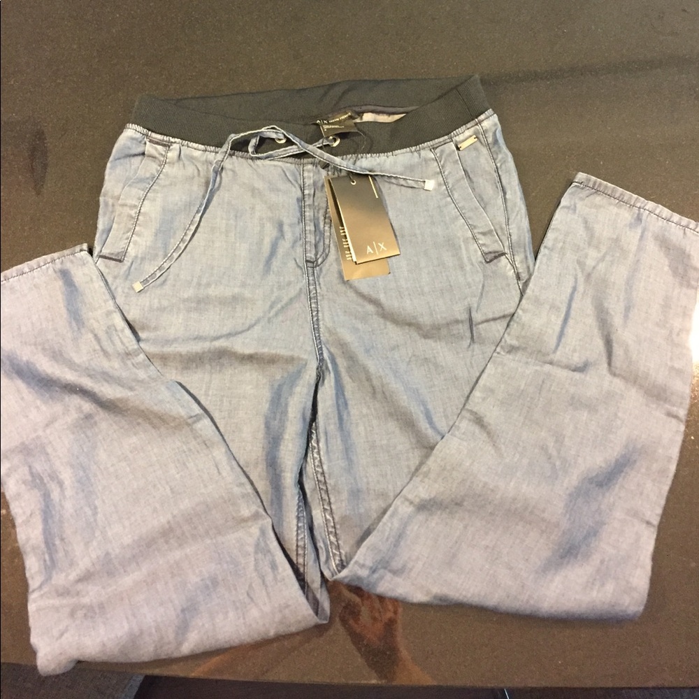 Armani exchange A|X ankle jean jogger pants