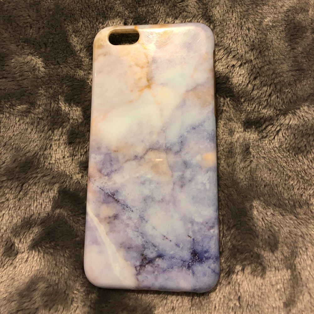 Purple and Gold marble IPhone 6s phone case