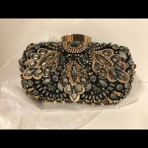 NEW! Aldo Jeweled Clutch Bag