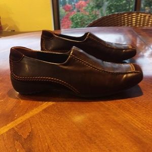 Paul Green brown leather driving shoes