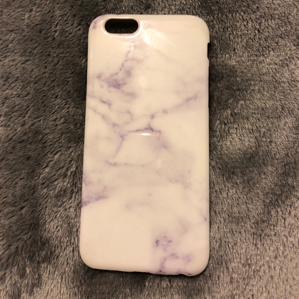 Purple and White marble  IPhone 6s case