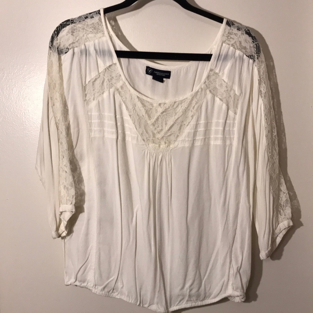 Lace embellished top