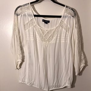 Lace embellished top