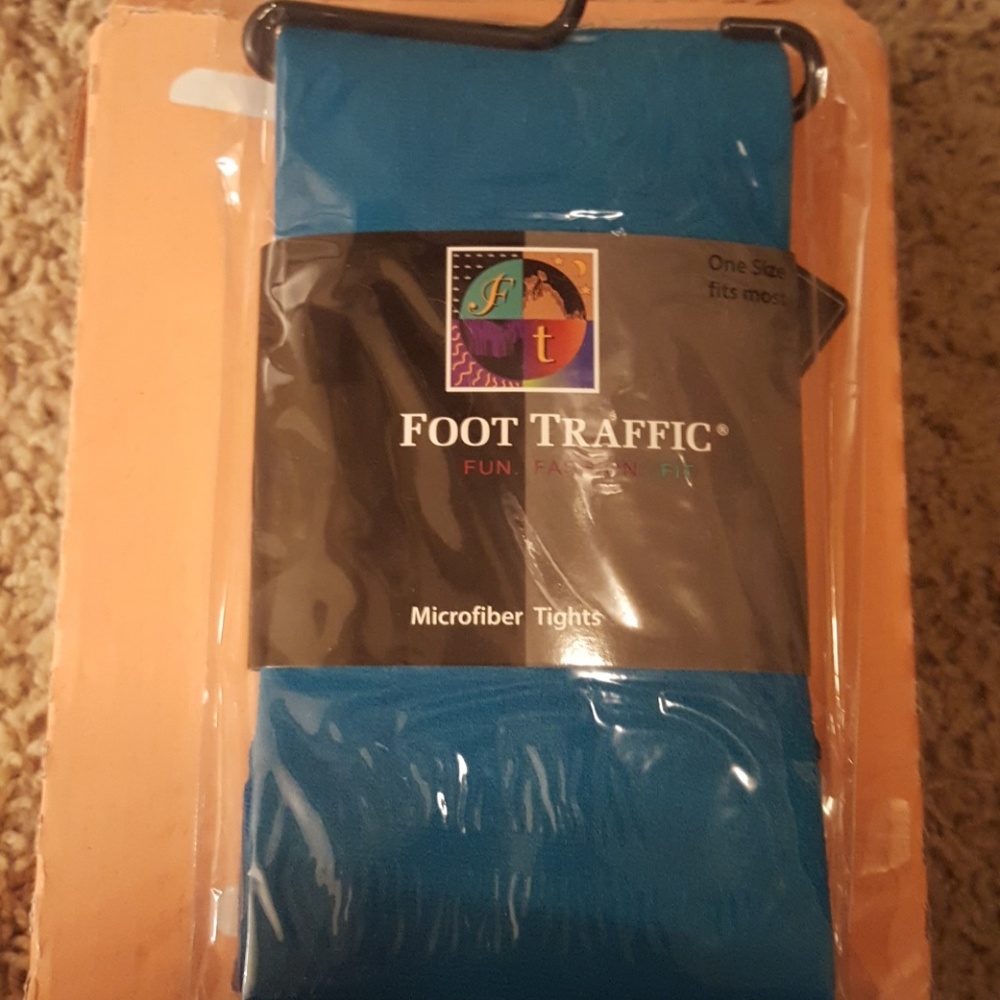 Teal Microfiber Tights