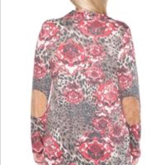 New Red Rose Plus Size Cardigan XL, 2X, 3X - Picture 4 of 4