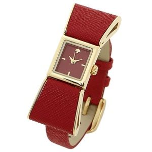 Kate spade red bow watch