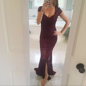 Lace / Sequin Formal floor length dress