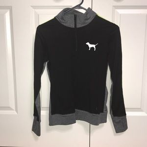 XS PINK half-zip pullover