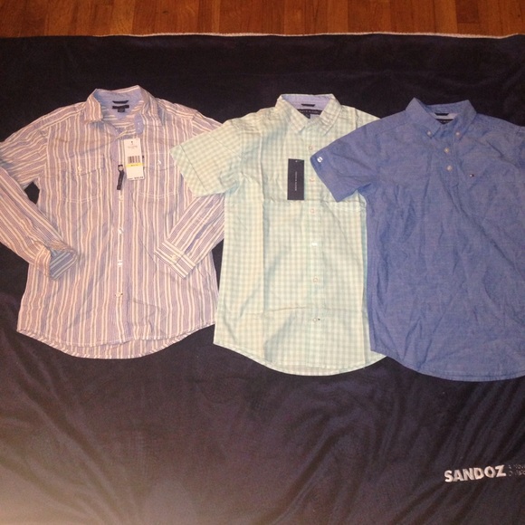 Tommy Hilfiger Other - 1 LONG SLEEVE 2 SHORT SLEEVE TOMMY HILFIGER SHIRTS