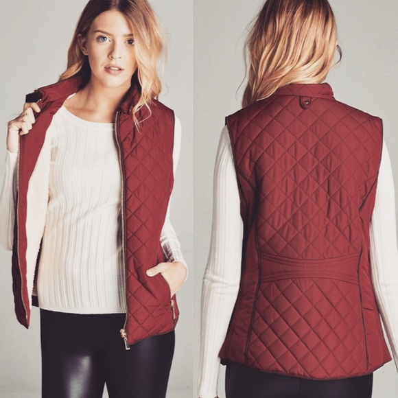 Jackets & Blazers - Red puff vest