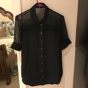 🖤Alexander Wang🖤 Sheer Button Up Blouse