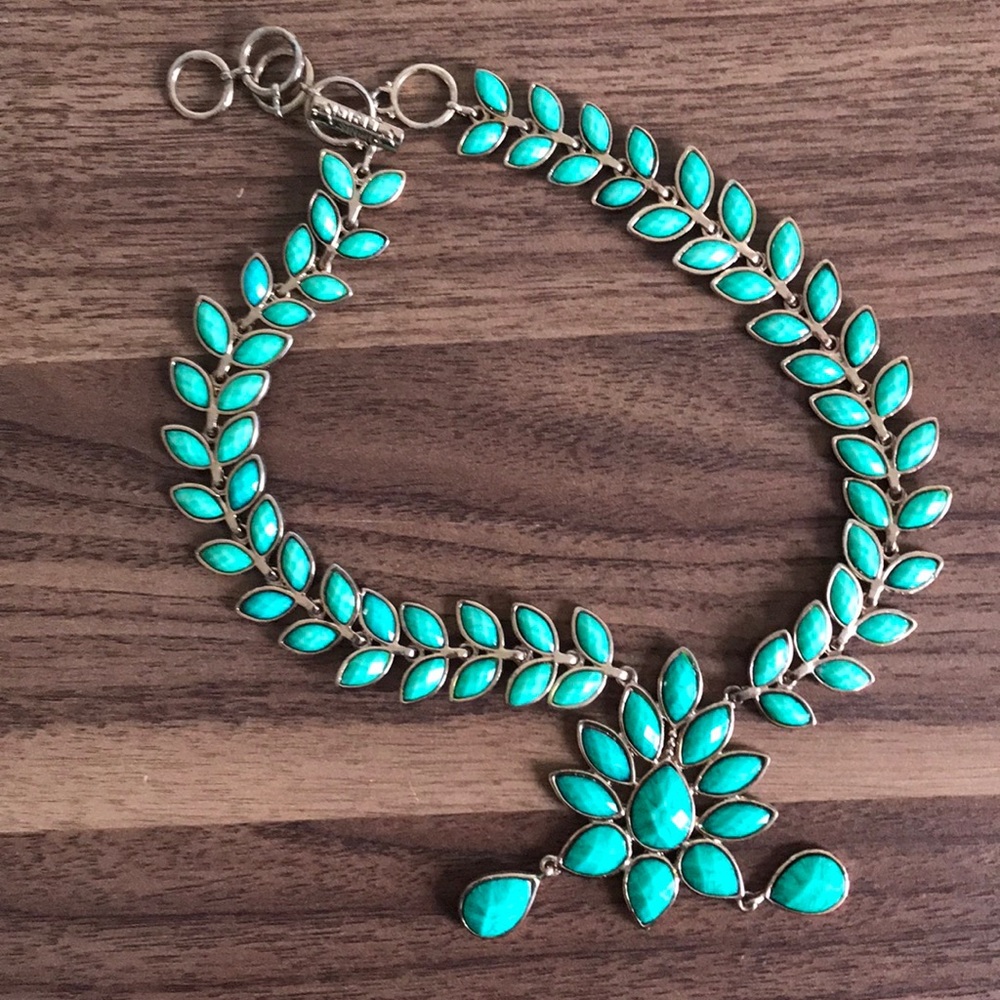Amrita Singh Green Gemstone Statement Necklace
