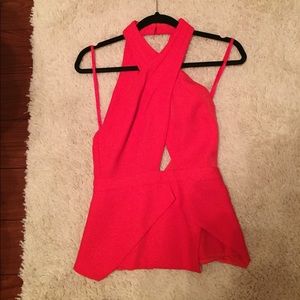BCBG Peplum Top