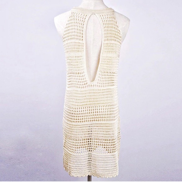 Knitted Sexy Beach Bikini Swim Crotchet Coverup - Picture 6 of 8