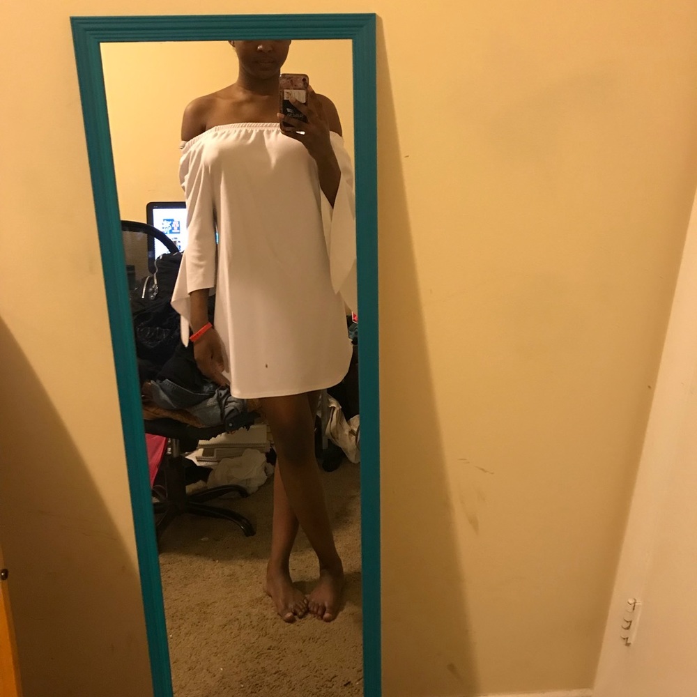 White Off Shoulder Dress