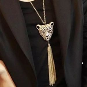 Trend Setter Diva Jewels! Jewelry - Long Leopard Tassel Chain Necklace Trend Setter Diva Jewels! Jewelry - Long Leopard Tassel Chain Necklace