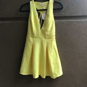 NWT- brand new yellow dress with strappy back.