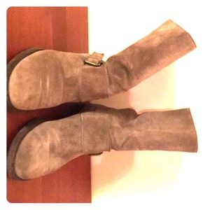JCrew Grey Suede Boots