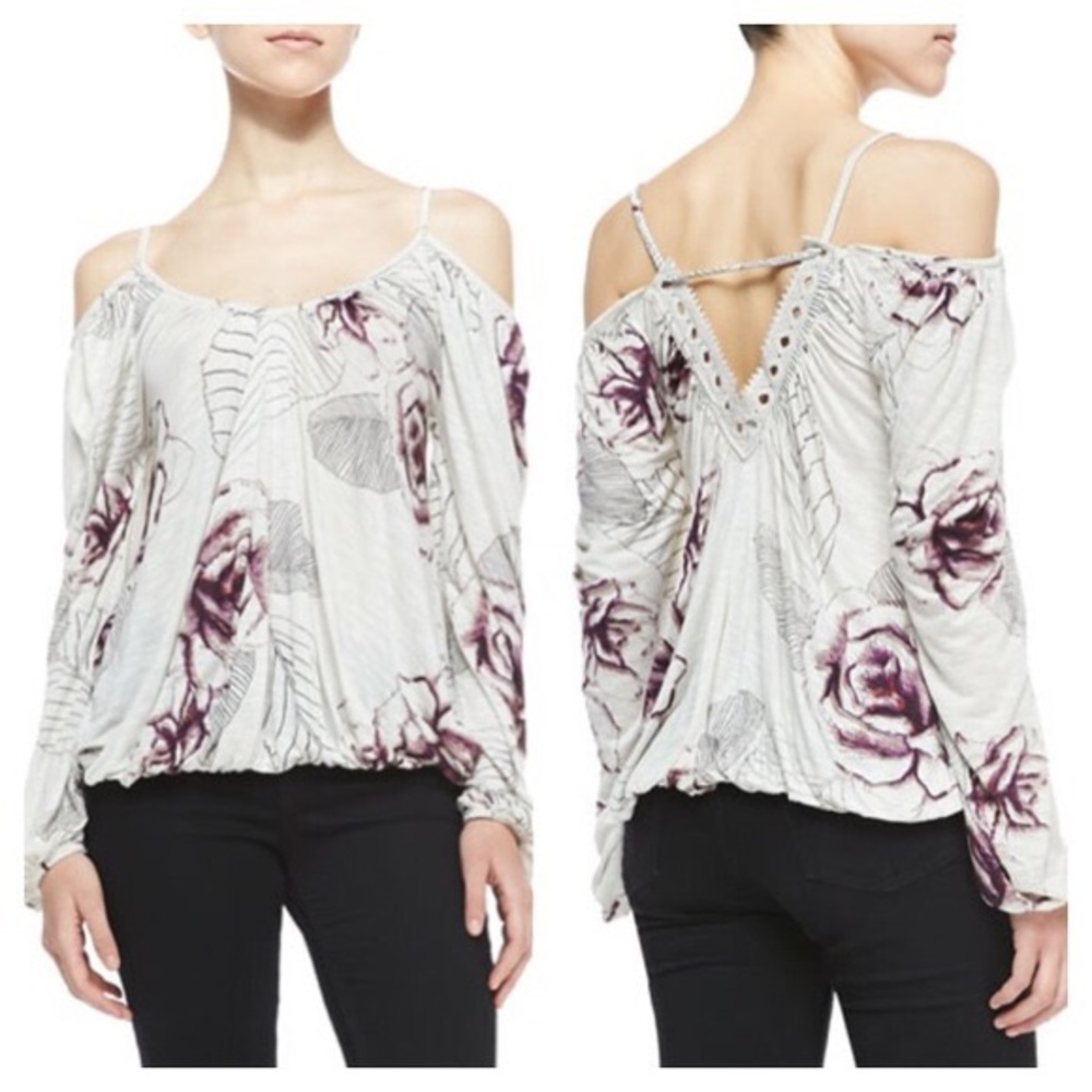 Free People cold shoulder top