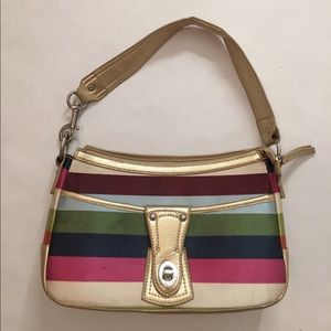 Mini striped handbag