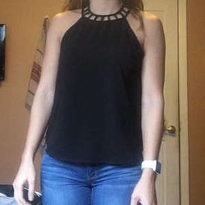 Black tank top