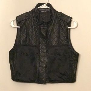 AUTHENTIC Rag & Bone quilted leather vest
