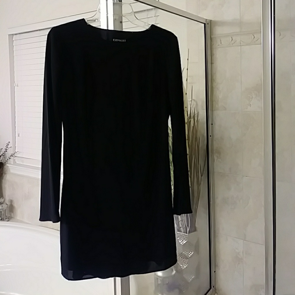 Express Cut Out Cute Little Black Dress