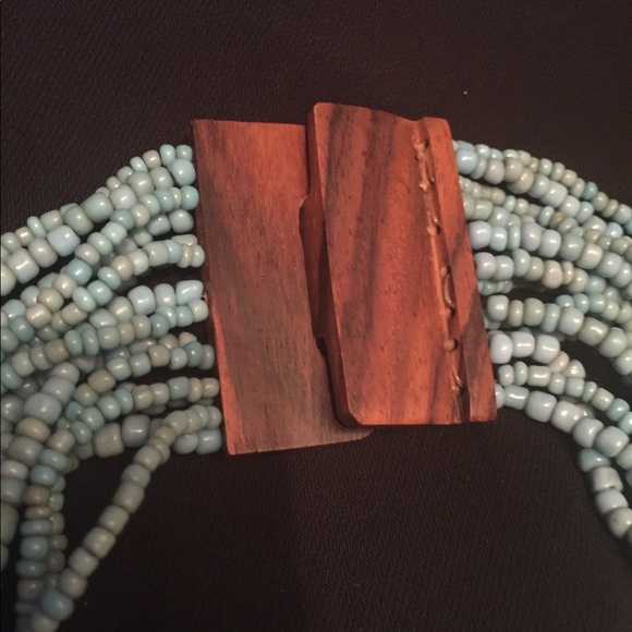 Turquoise beaded necklace - Picture 2 of 3