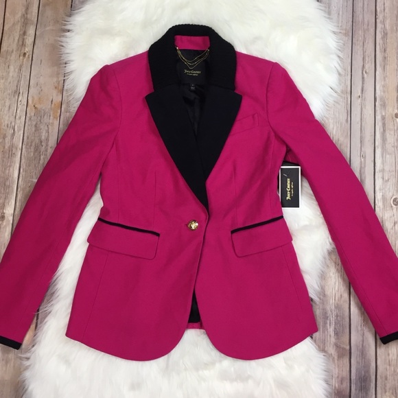 HP 11/22! Juicy Couture | NWT Moleskin Blazer 0 - Picture 7 of 8