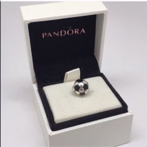 Pandora soccer ball charm.  New. .925 ss
