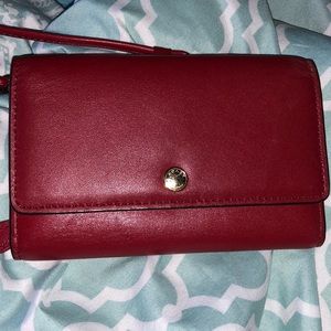 Red Coach Wallet/ can be used as a small purse