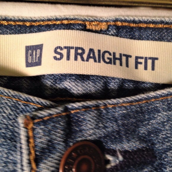 Gap Mens Straight Fit Blue Jeans 32/32 100% cotton - Picture 3 of 7