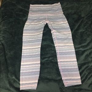 Lululemon Striped Wunder Under High Rise