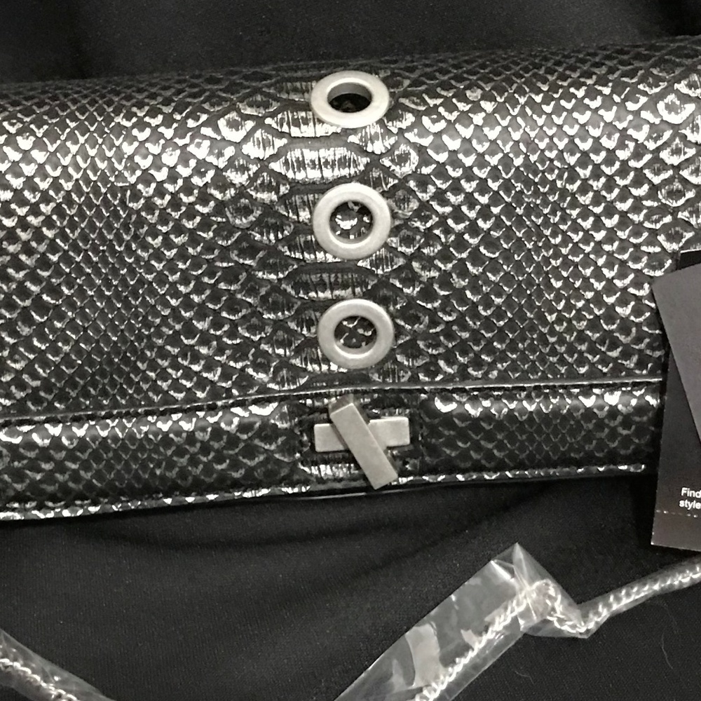 INC International Concepts Korra Clutch Black/Grey