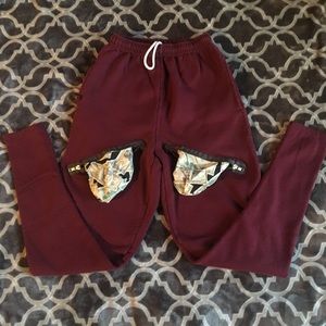 Drop crotch pants with zippers sz Small