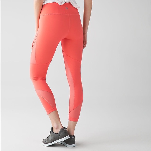 💥RARE💥 lululemon wanderlust pant ORANGE - Picture 1 of 5
