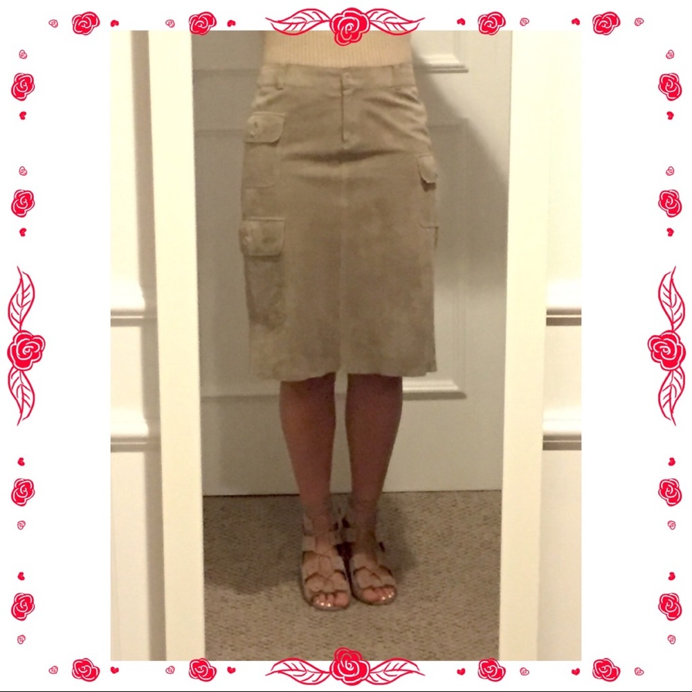 🌹Theory🌹 Suede Leather Skirt