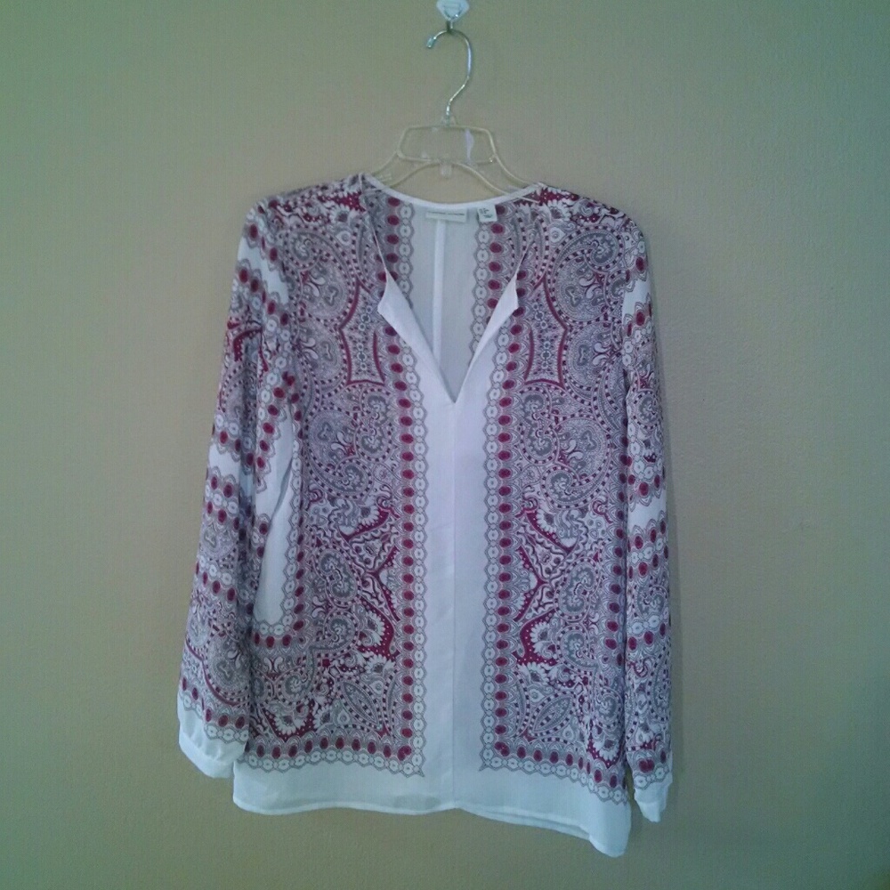 Adrienne Vittadini Long Sleeve Blouse