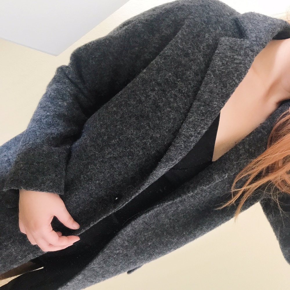 Fall/Winter Black/Gray Pea Coat