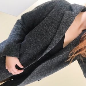 Fall/Winter Black/Gray Pea Coat