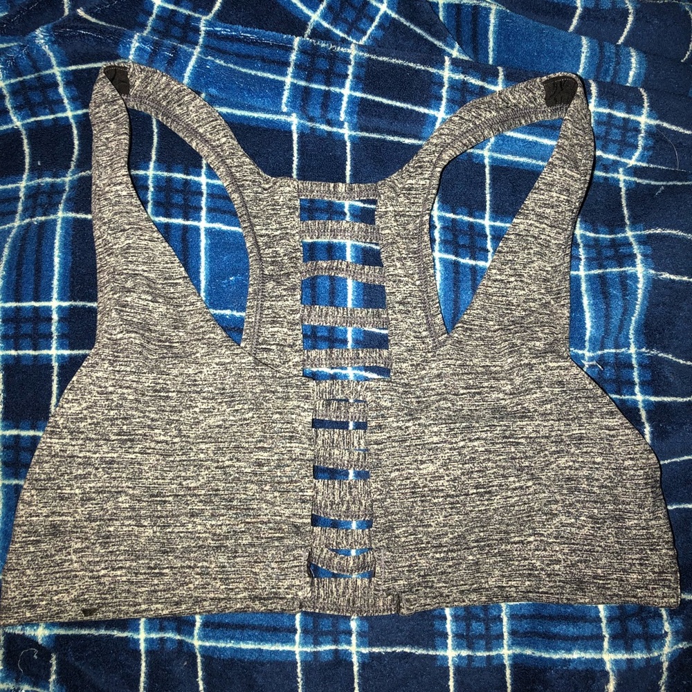 Pink sports bra