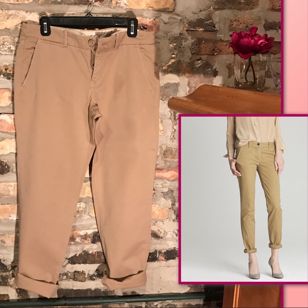 Pre❤️ J. CREW Waverly Cotton Khaki Chino Size 6