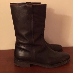 JCrew Brown Flat Boots
