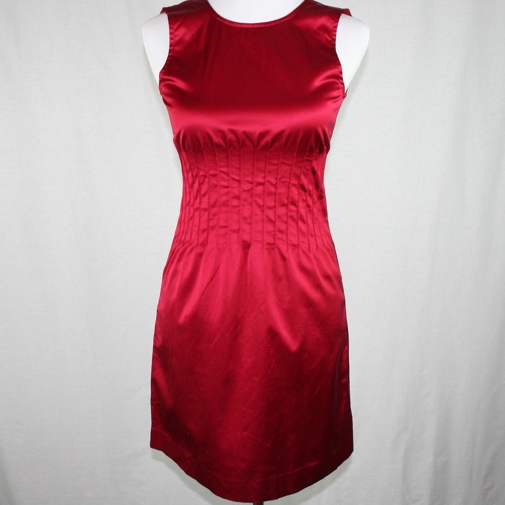 Theory Brynne New Tuxedo Dress In Crimson