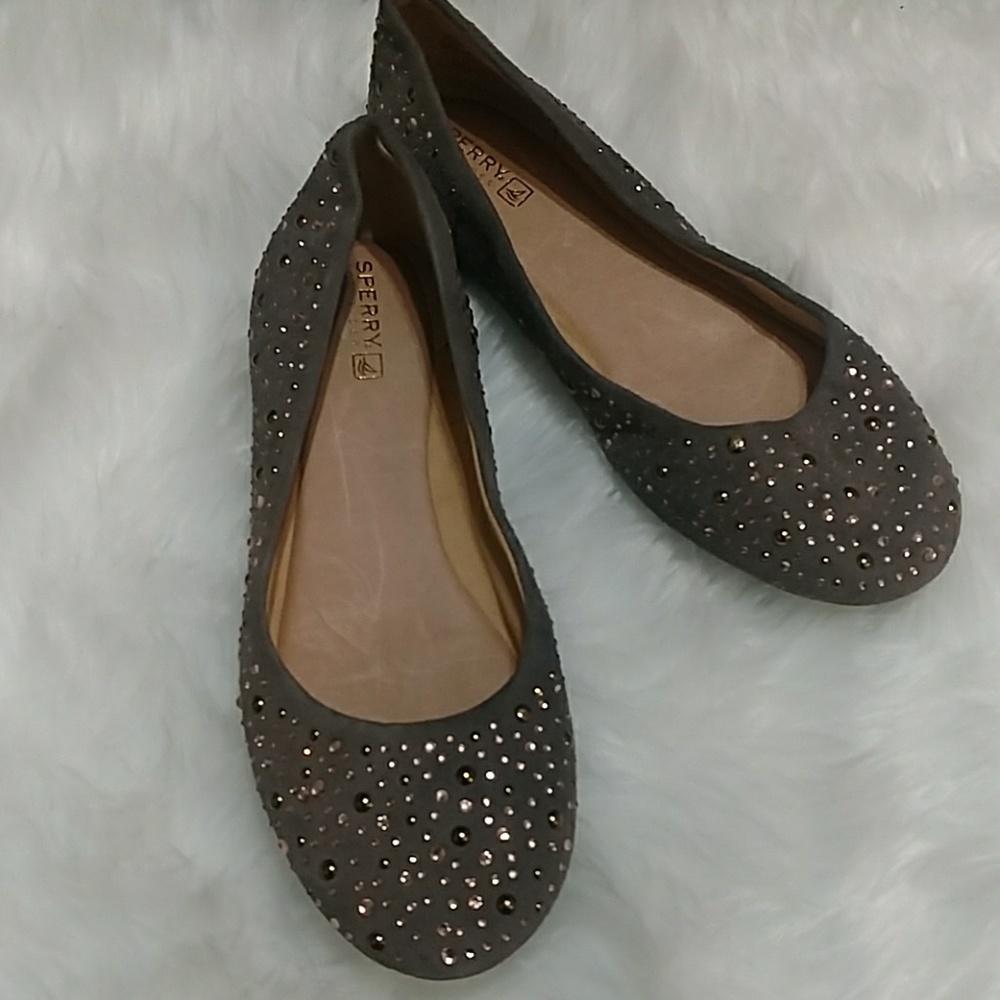 Sperry gray topsider flats