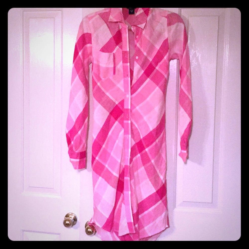 💯 % linen shirt dress by Moda International 2