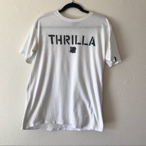 Undefeated white thrilla tee