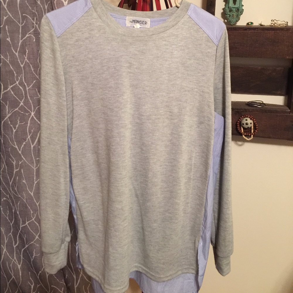 Pretty two material shirt by The Hanger