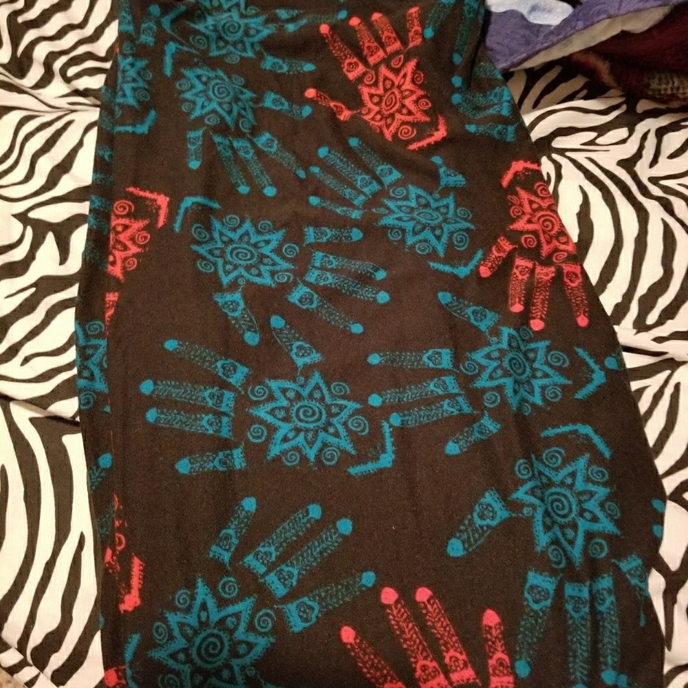 Lularoe TC "henna hands" leggings
